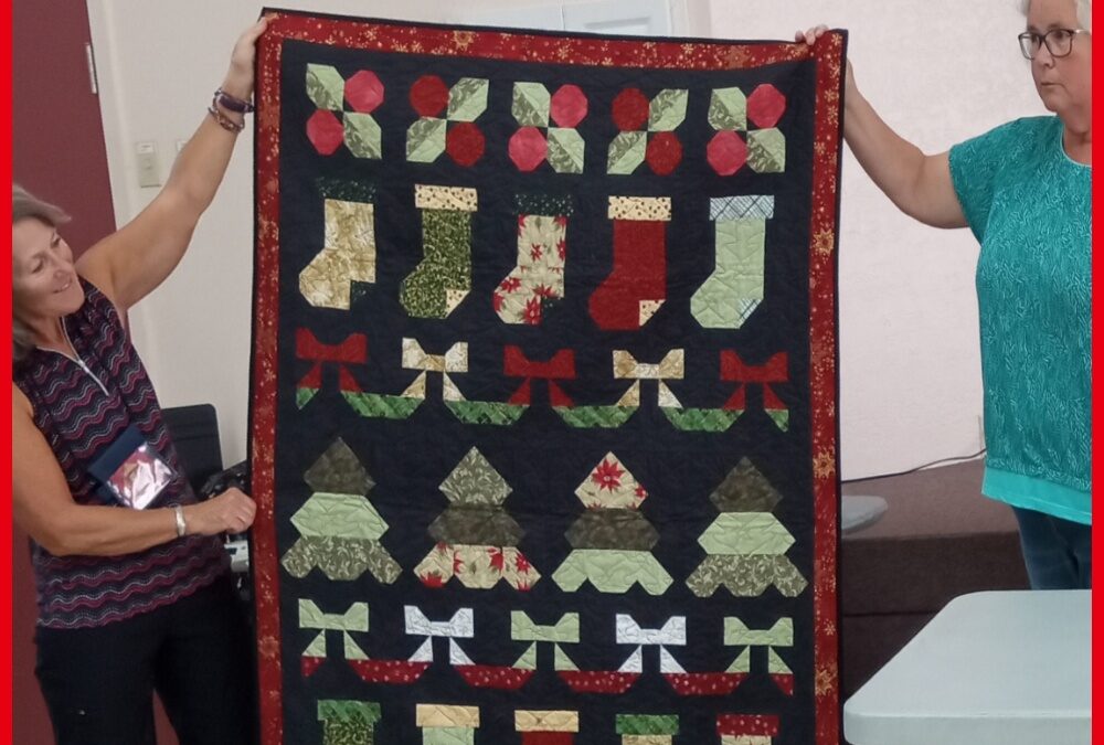 Jingle All The Way – Holiday Raffle Quilt Donated by Barrhead Country Quilters