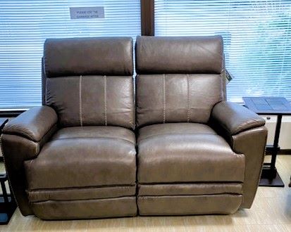 Lazyboy loveseat recliner - Nurses lounge, Barrhead Healthcare Centre, resize Barrhead Auxiliary upgrades Nurses Lounge
