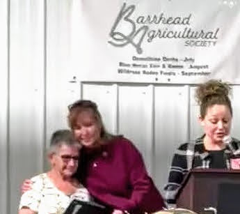 Vi Schriever receives Herman Heroes award at Barrhead Volunteer awards, 2026