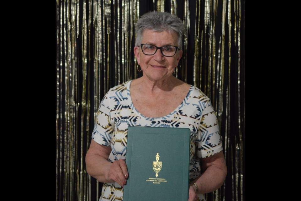 Barrhead Healthcare Centre Auxiliary is proud to celebrate Violet “Vi” Korotash-Schriever, recipient of the Herman’s Hero Award in Barrhead for her volunteer service supporting local cancer patients through Road to Home.